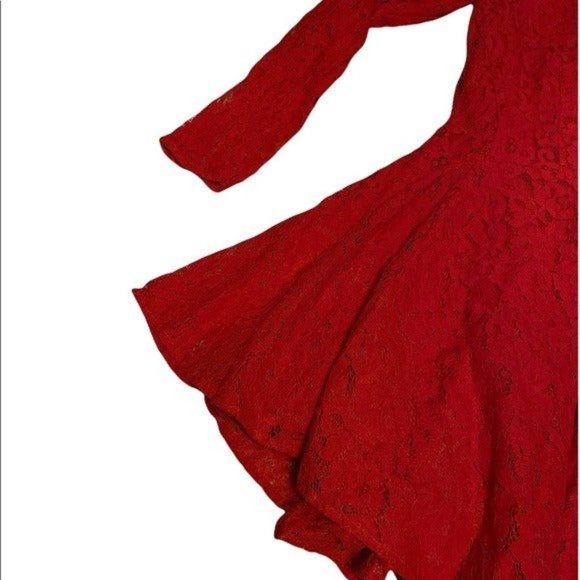 H&M Red Lace Mini Dress - Picture 4 of 10